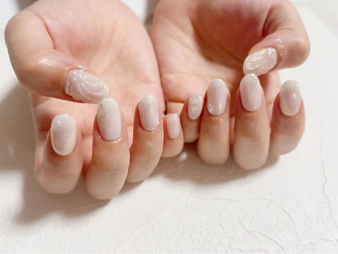 ネイル フットネイル ジェルネイル キラキラネイル メンズネイル パラジェル kiki nail たまプラーザのネイルデザイン
