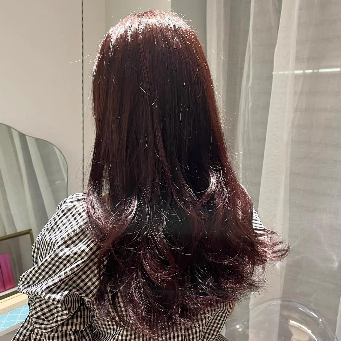 カラー ブリーチ ピンクカラー 髪質改善カラー cipre 唯舞のヘアスタイル