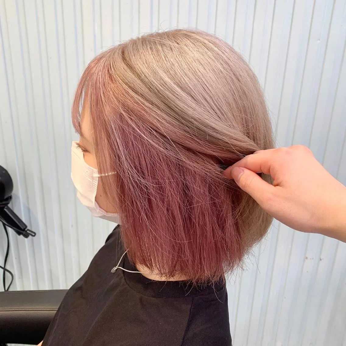 ミディアム ブリーチカラー 🩵MIZUKIのヘアスタイル