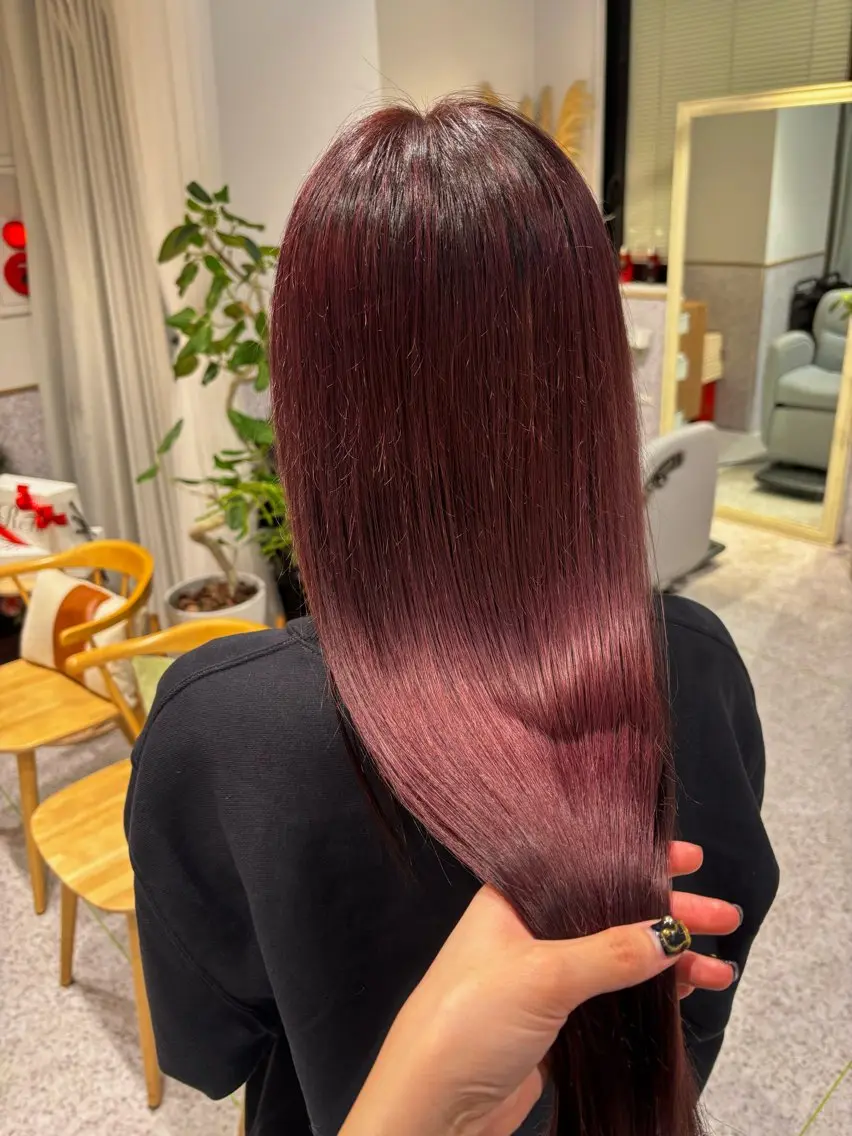 ロング カラー ダブルカラー イヤリングカラー ハイライトカラー ハイトーンカラー インナーカラー 暖色カラー/ パリジェンヌ💟みくのヘアスタイル