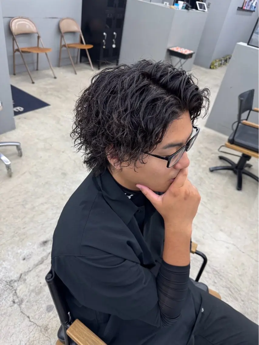 ショート パーマ メンズ メンズ専門サロン wokeのヘアスタイル
