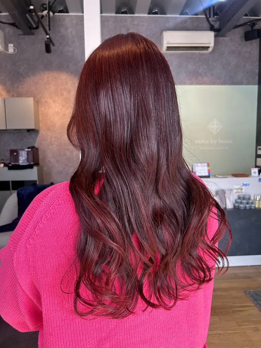 ロング ヘアカラー トリートメント レディース特化/ 前橋/よしかわあんみのヘアスタイル