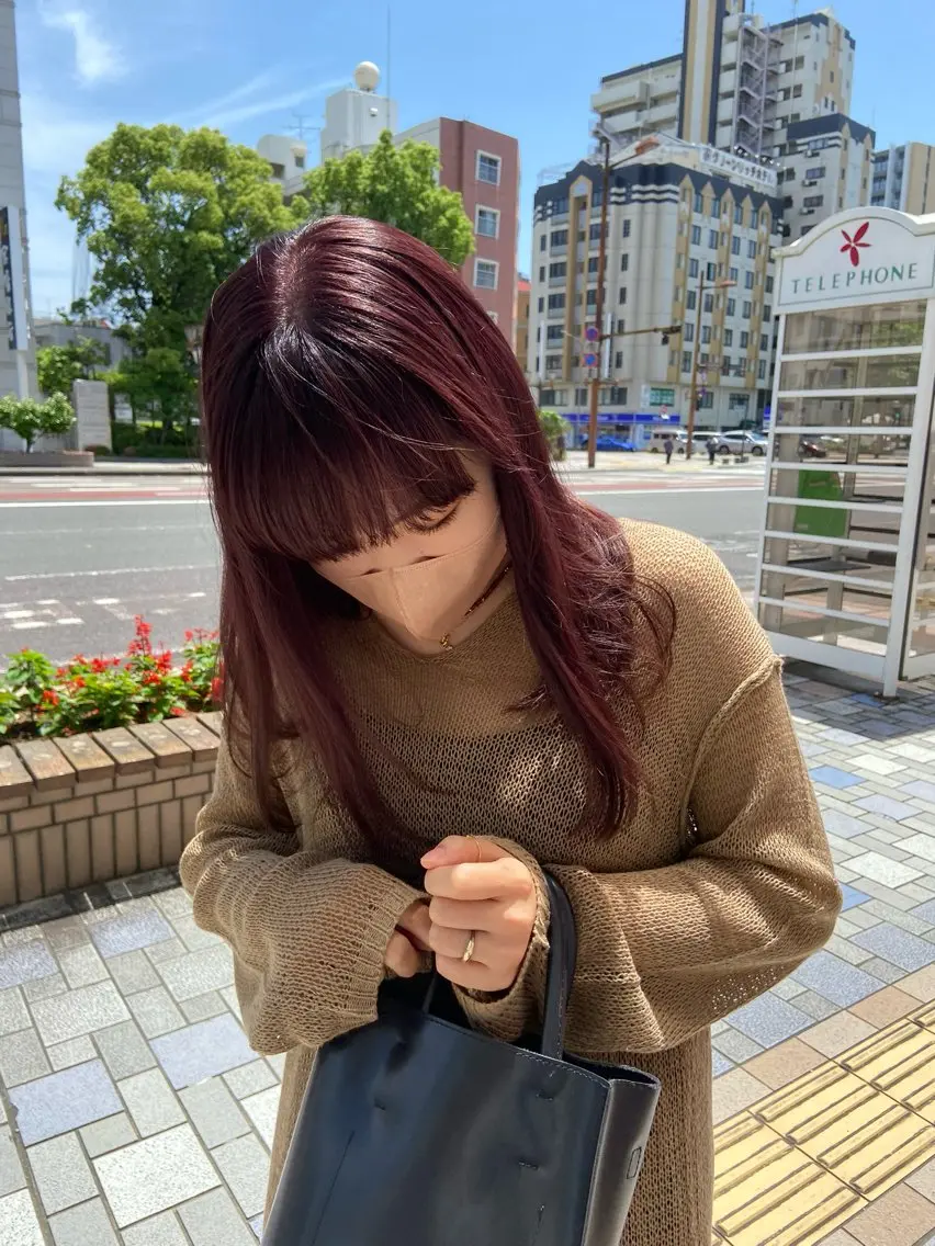 ロング カラー ブリーチ ハイトーンカラー kai🐇透明感 カラー/レイヤーのヘアスタイル