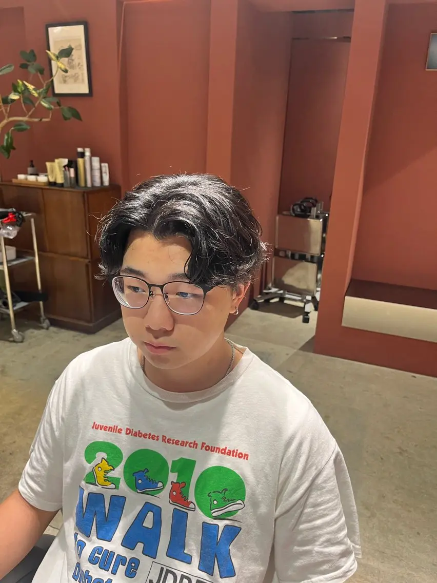 ショート カット パーマ 内尾 十蔵のヘアスタイル