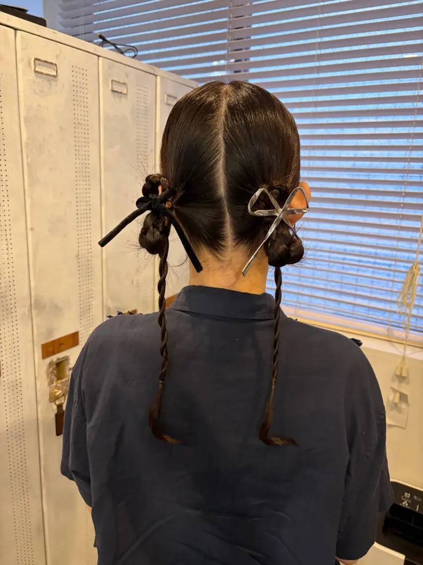ミディアム ヘアセット 稲田 里菜のヘアスタイル