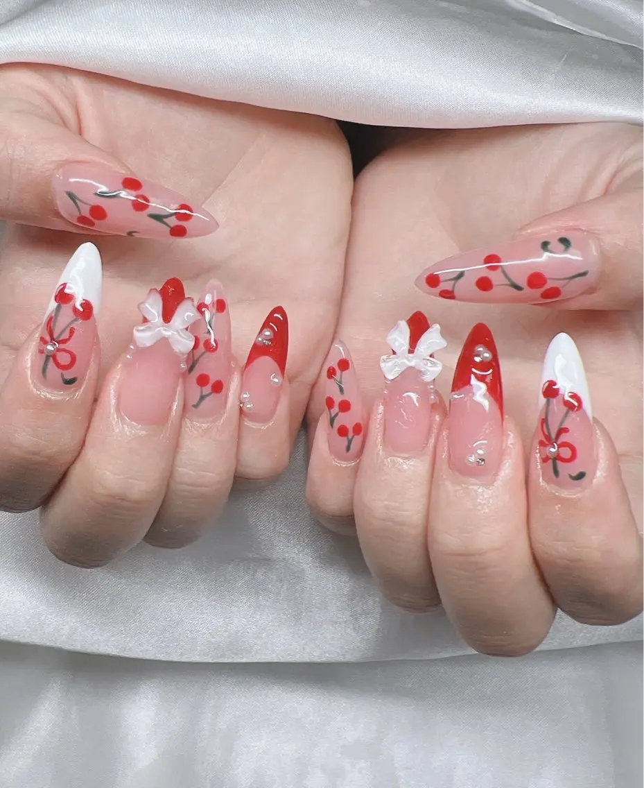 ネイル 長さ出し グラデーション キラキラネイル マグネットネイル ニュアンスネイル Lee Nails チップ長さだし専門店のネイルデザイン