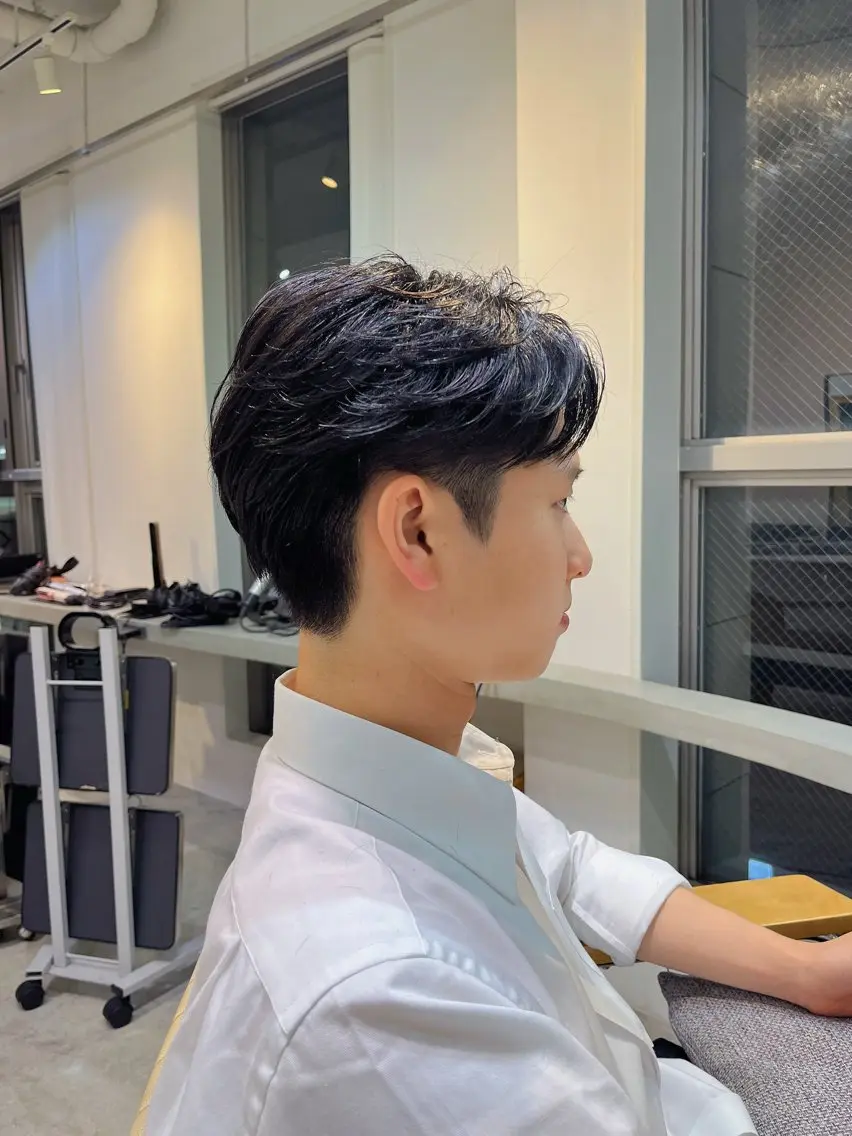 ショート メンズ カット トリートメント センターパート職人 柏/メンズ/ ハルキのヘアスタイル