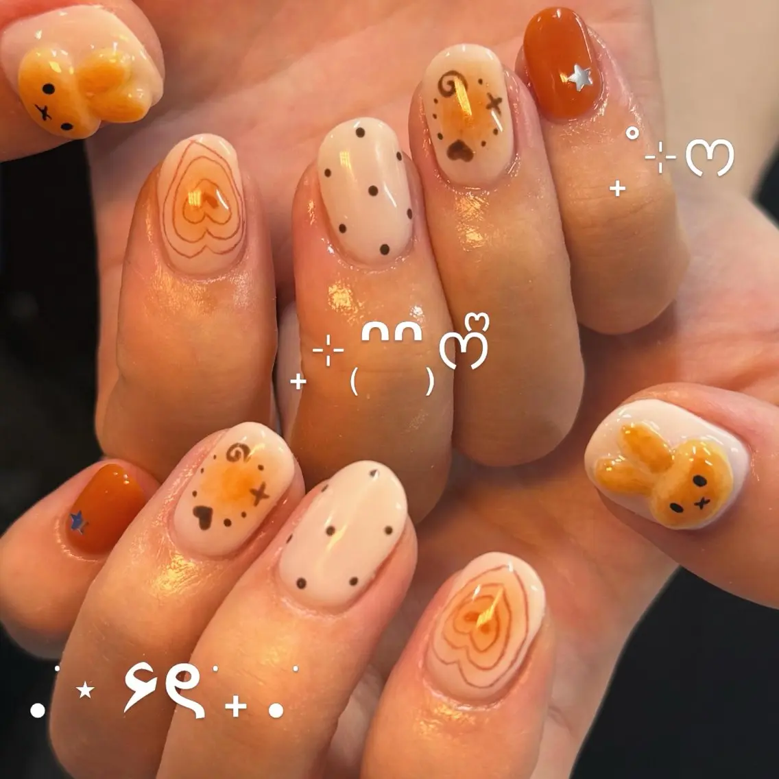 ネイル ハンドネイル フットネイル 𝙃𝙖𝙧𝙪⋆ ˚꩜。個性派のネイルデザイン