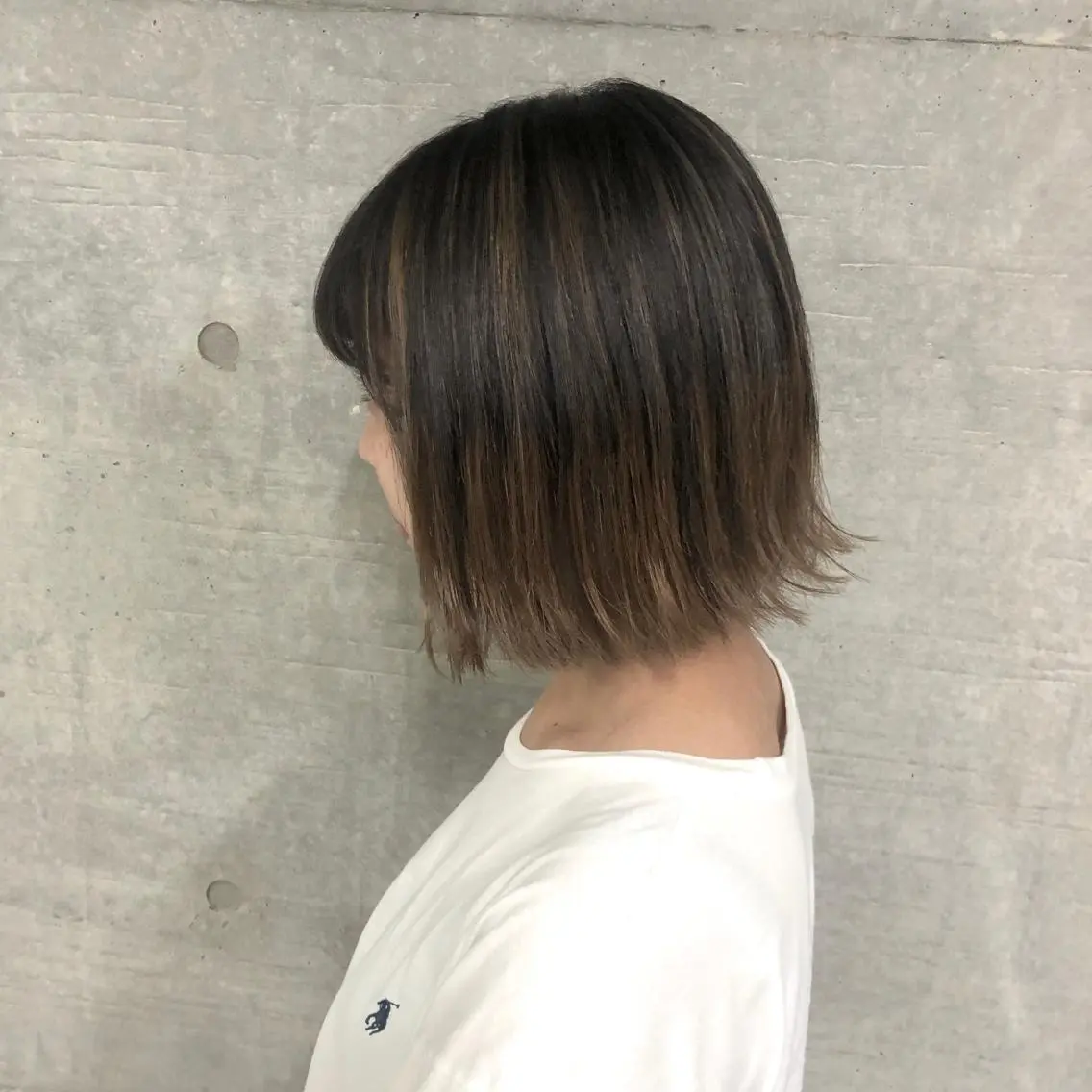 ミディアム カラー バレイヤージュ ベージュカラー グラデーションカラー レイヤーカット 卒業式お呼ばれ🕊️ ヘアセット✴︎ミキのヘアスタイル