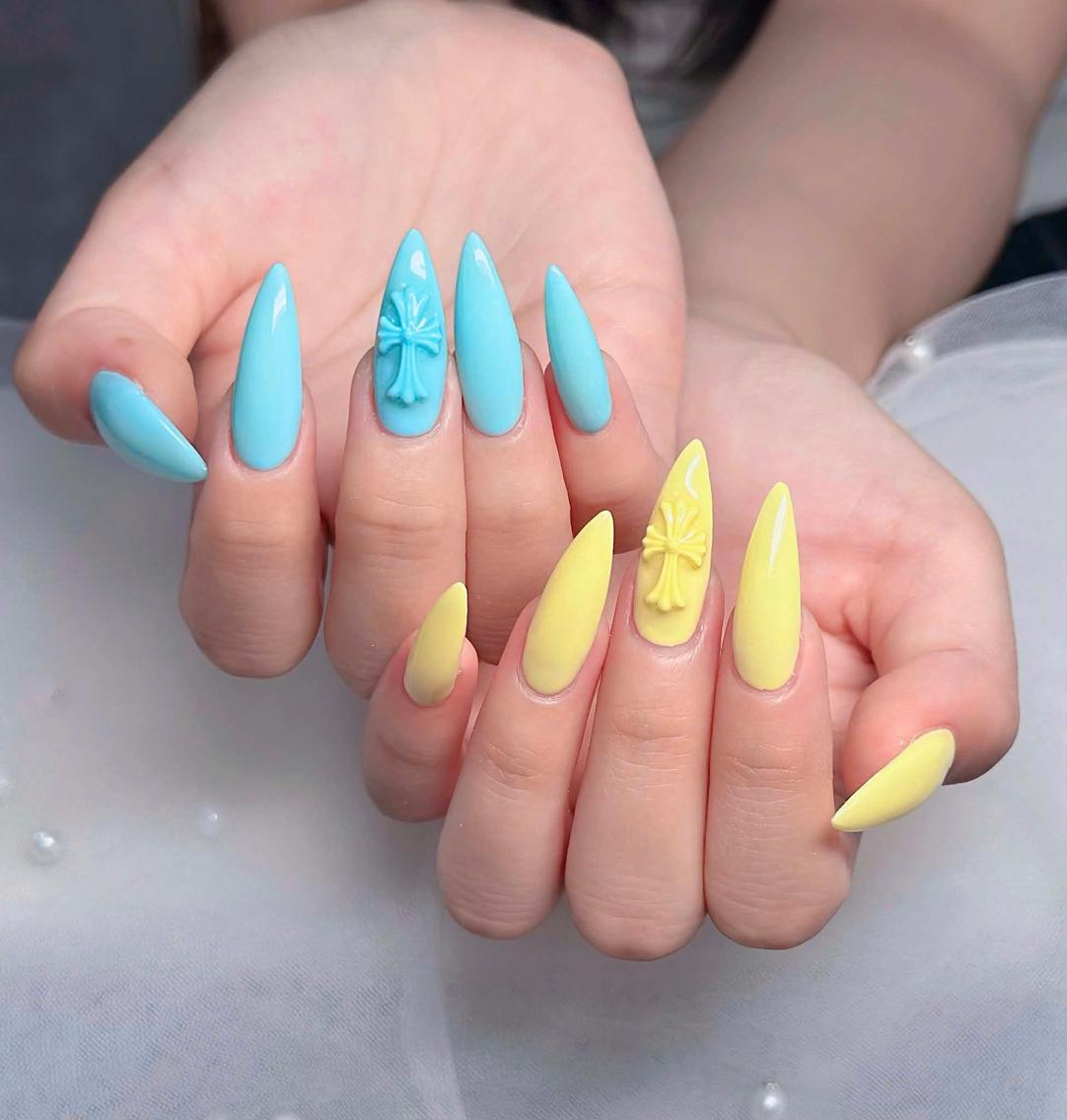 ネイル フレンチネイル ジェルネイル ハロウィン 韓国ネイル マグネットネイル ハンドネイル H.baby Nail Salonのネイルデザイン