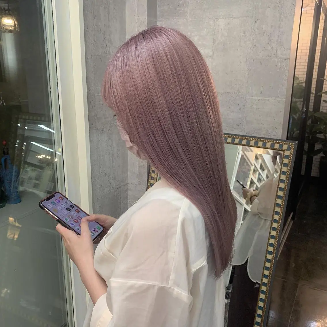 セミロング ヘアカラー 佐藤 香太のヘアスタイル