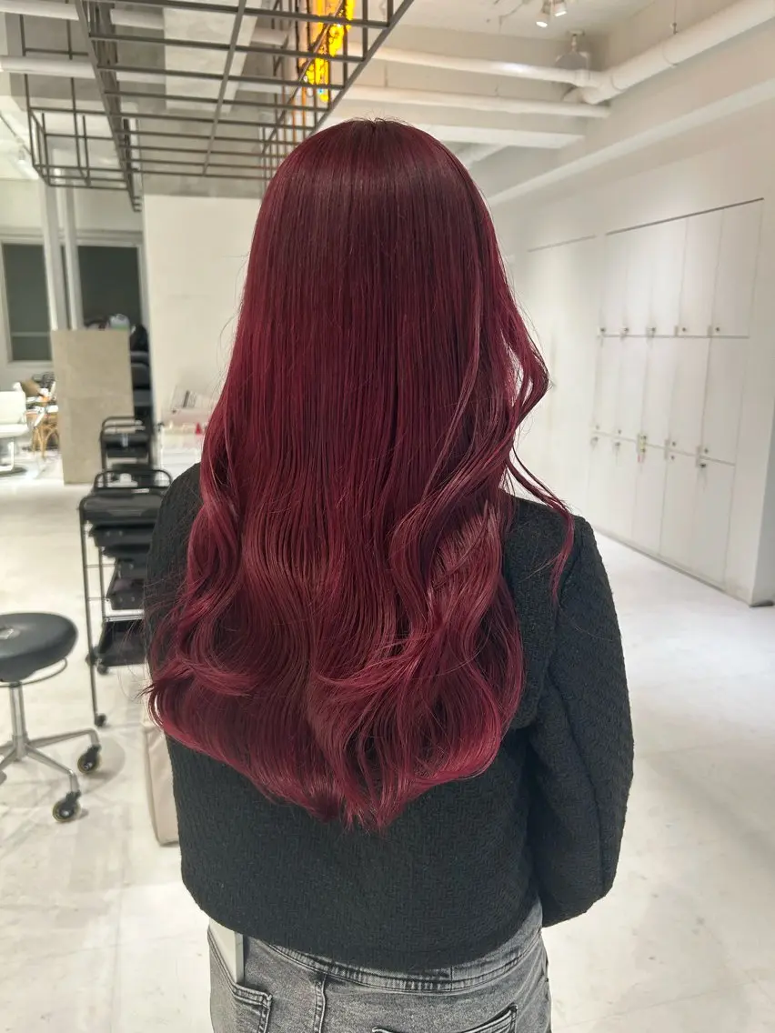 ミディアム ヘアカラー 透明感color ˚✧₊amuのヘアスタイル