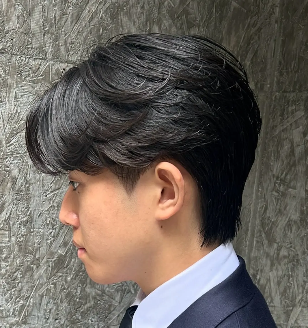 ショート パーマ メンズ カット パーマ 岩城 滉成のヘアスタイル