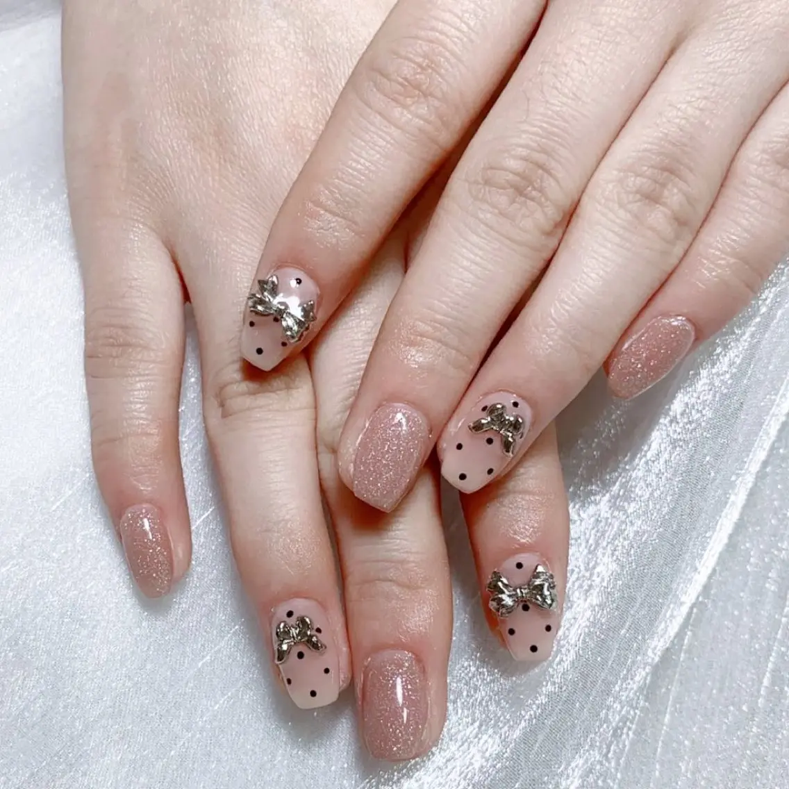 メンズ ネイル メンズ韓国風 アートネイル オーロラネイル ガーリー キラキラネイル ハンドネイル Nail salon 木にいるのネイルデザイン