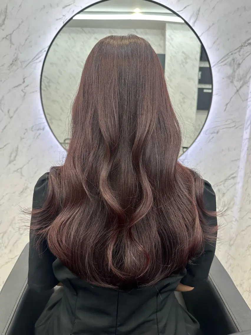 ロング カラー 遠藤沙也加 /レイヤーカットのヘアスタイル