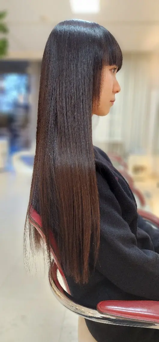 ロング パーマ ロング 縮毛矯正 hairmake Juinのヘアスタイル