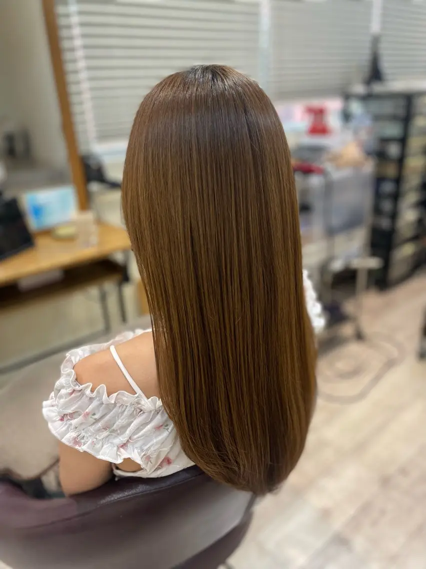 セミロング トリートメント 茅野 あゆ美のヘアスタイル