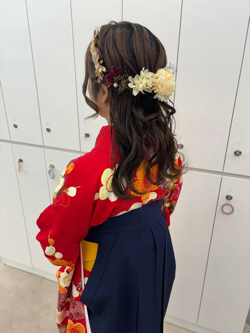 ヘアアレンジ アレンジ/ブラウン カラー HARU🕯のヘアスタイル