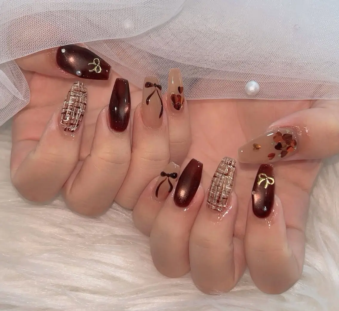 ネイル YumiNail 長さだし&ハンドケアのネイルデザイン