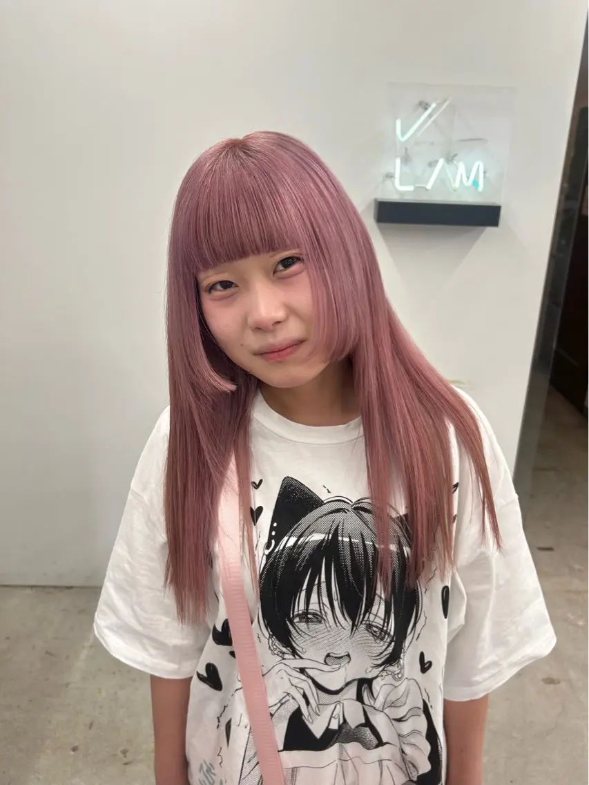 ダブルカラー(ブリーチ込み)➕トリートメントの写真