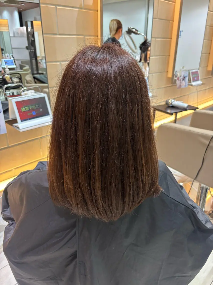 カラー ブラウンカラー ナチュラルブラウン 猪瀬 茉唯のヘアスタイル