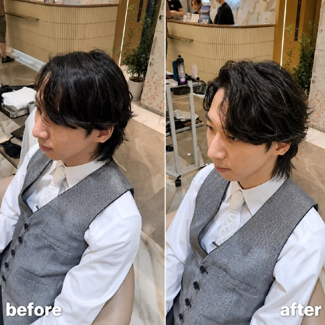 メンズ ヘアセット こが とあのヘアスタイル