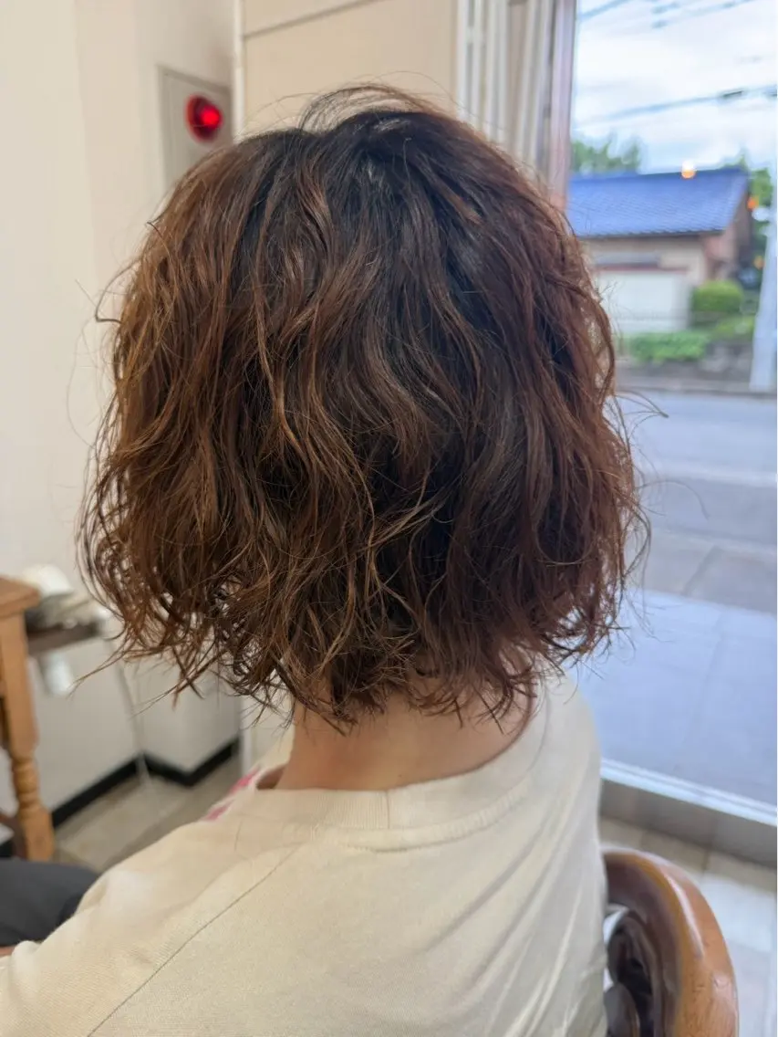 🩶ミニモ限定🩶レディースカット➕パーマ➕1stepトリートメントの写真