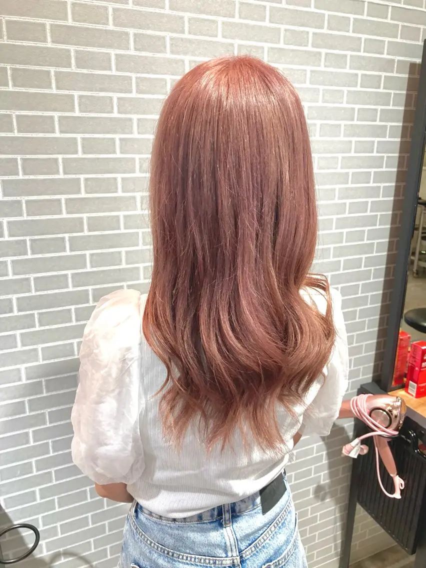 セミロング カラー ヘアカラー ぱく みやんのヘアスタイル