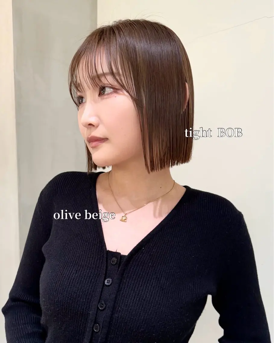 ショート ボブ 顔まわりレイヤー 顔周りカット レイヤーカット 外ハネヘア カット 縮毛矯正 タッセルボブ /DAIKIのヘアスタイル