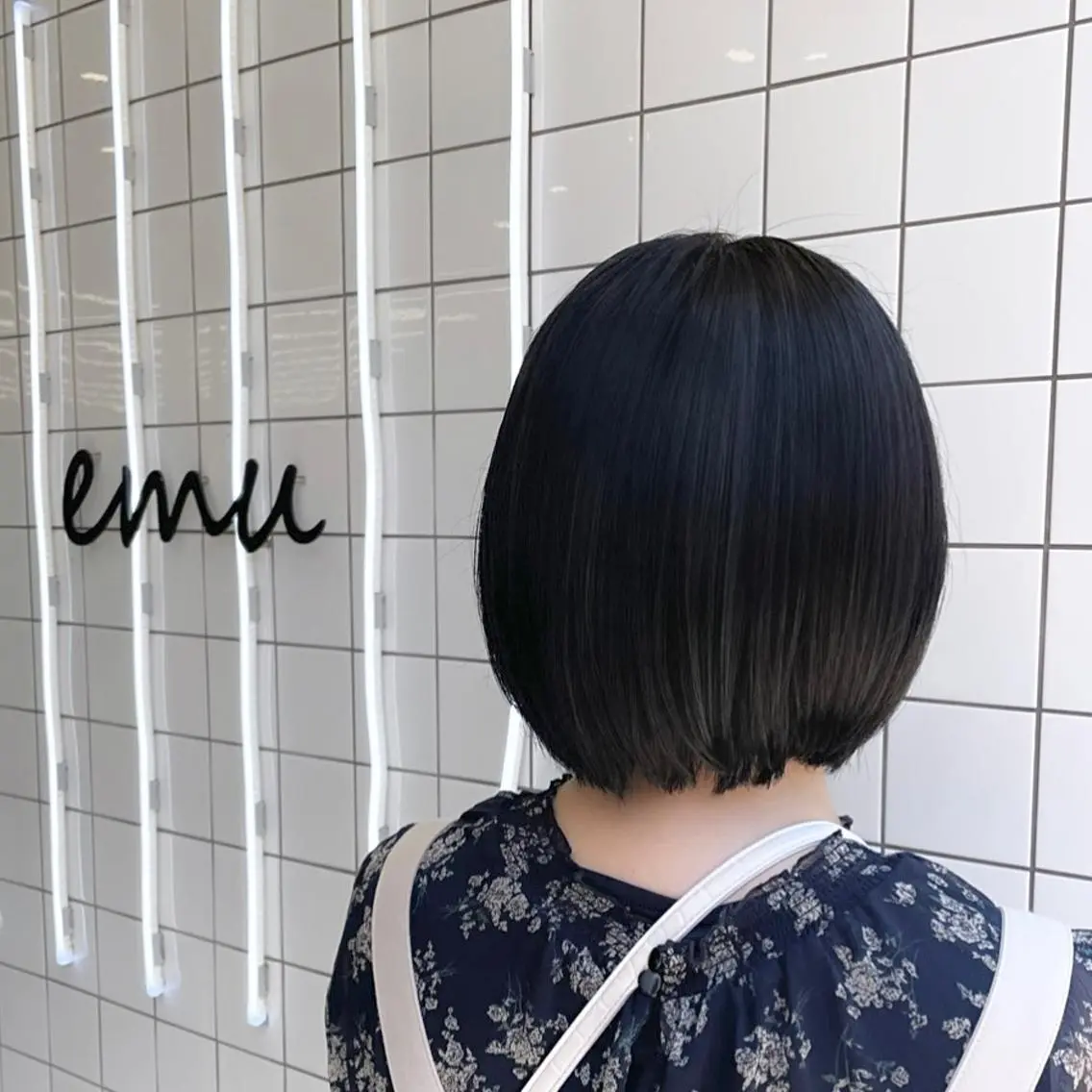 ショート カラー パーマ ヘアアレンジ メンズ キッズ ネイル マツエク・マツパ アイブロウ トリートメント mona/ ストレートスタイル✨のヘアスタイル