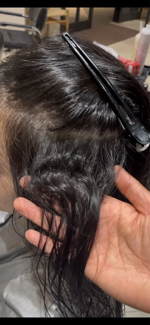 ロング パーマ 韓国風ヘア 根元パーマ 表参道韓国ヨシンモリ 風デジタルパーマ特化のヘアスタイル