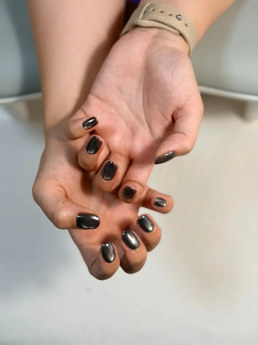 ネイル マグネットネイル ハンドネイル pochoco nailsのネイルデザイン