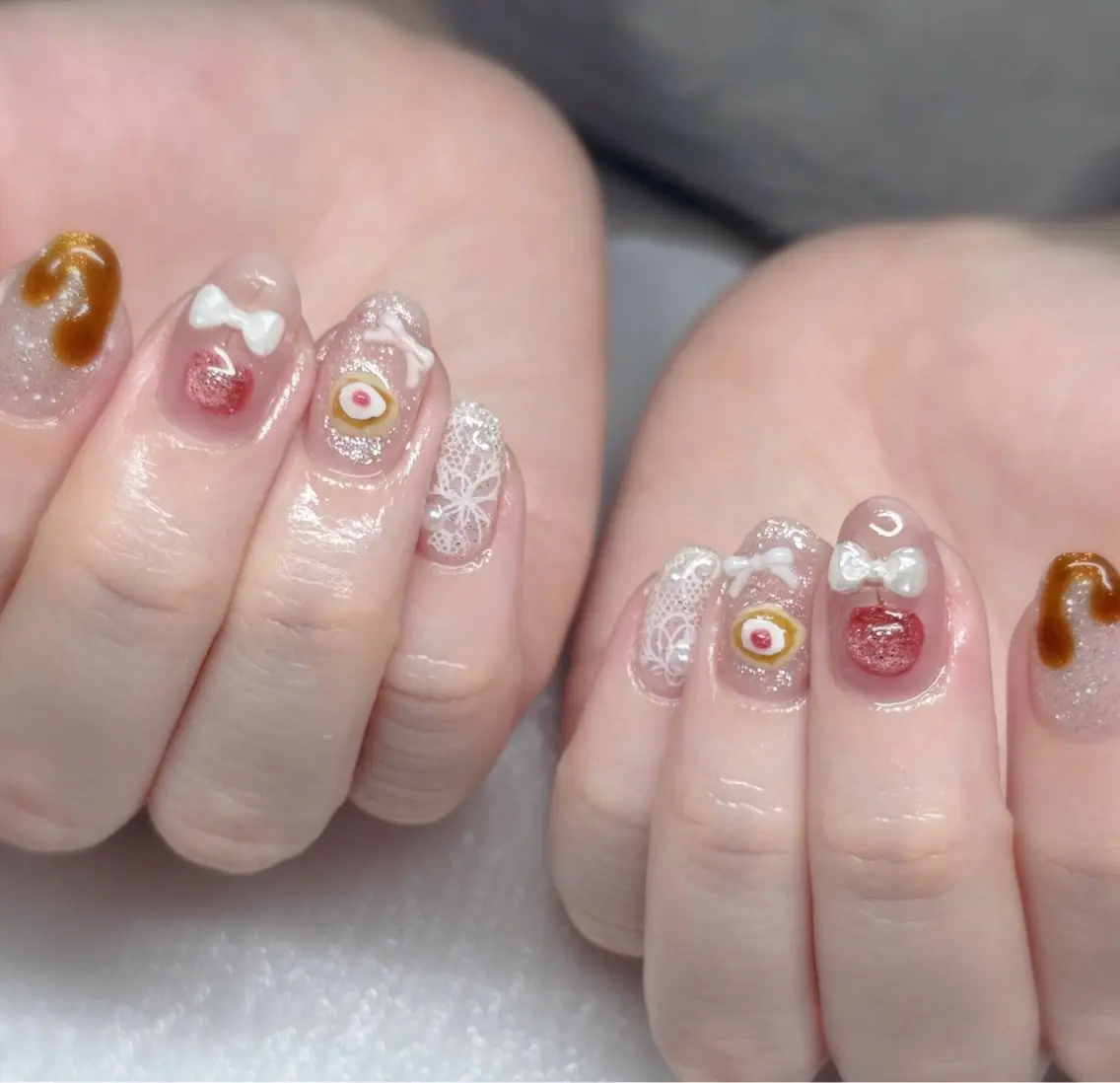 ネイル ハンドネイル kaho  🧸🎀 RiLionのネイルデザイン