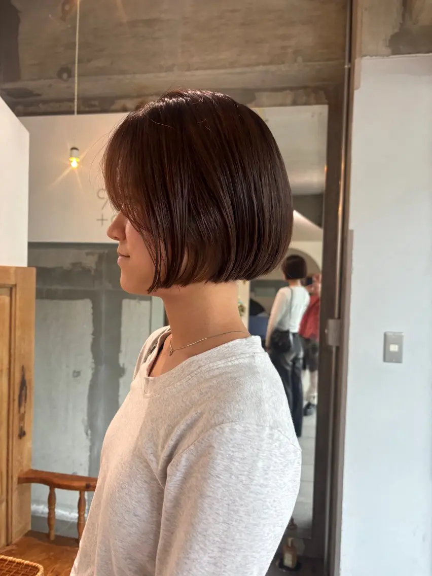 ショート ボブ mirai/パーマ ブリーチ/デザインのヘアスタイル
