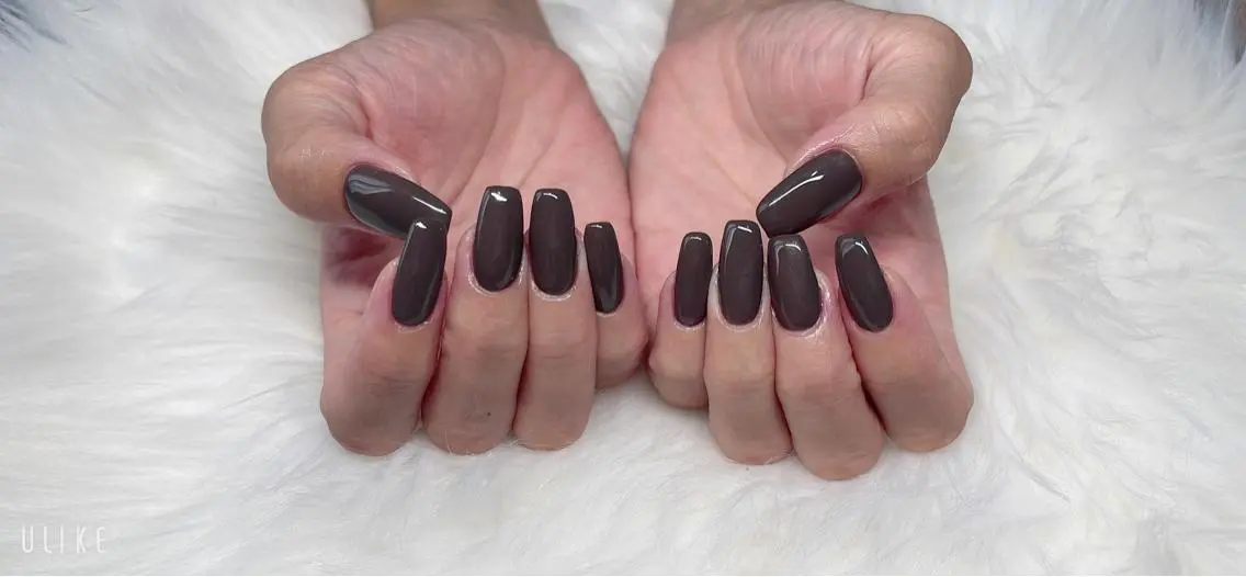 ロング ネイル ワンカラーネイル シンプルネイル Collection Nailsaronのネイルデザイン