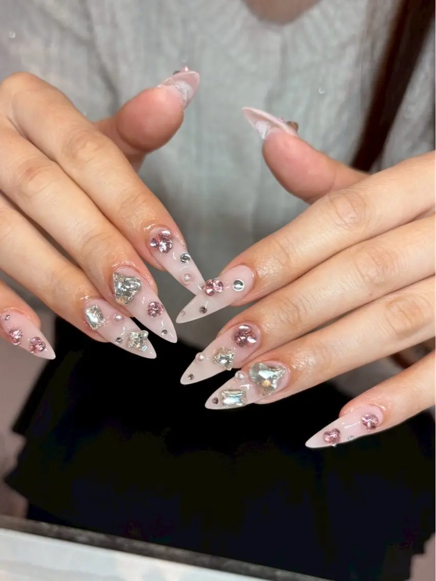 ネイル ピンク ワンホンネイル ハンドネイル nailsalon popoのネイルデザイン