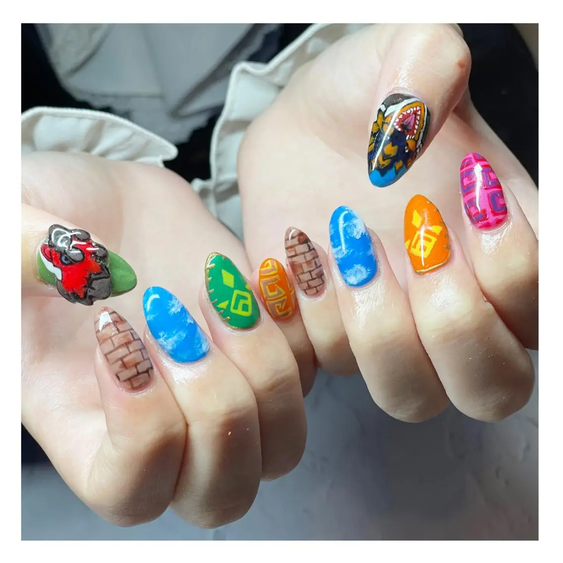 ネイル ジェルネイル ハンドネイル LaLa Peach 福岡のマツエク・マツパデザイン