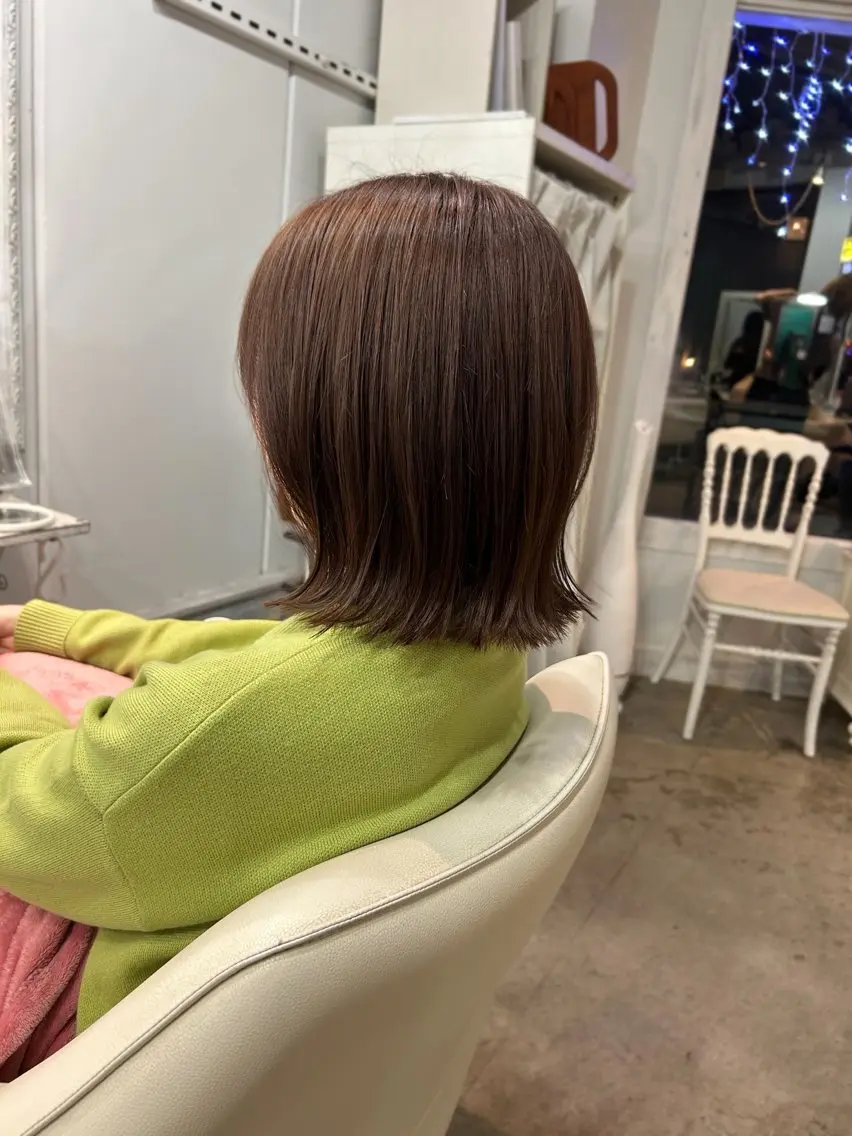 カラー ヘアカラー ツヤ感カラー🫧‪ 渡邉優星のヘアスタイル