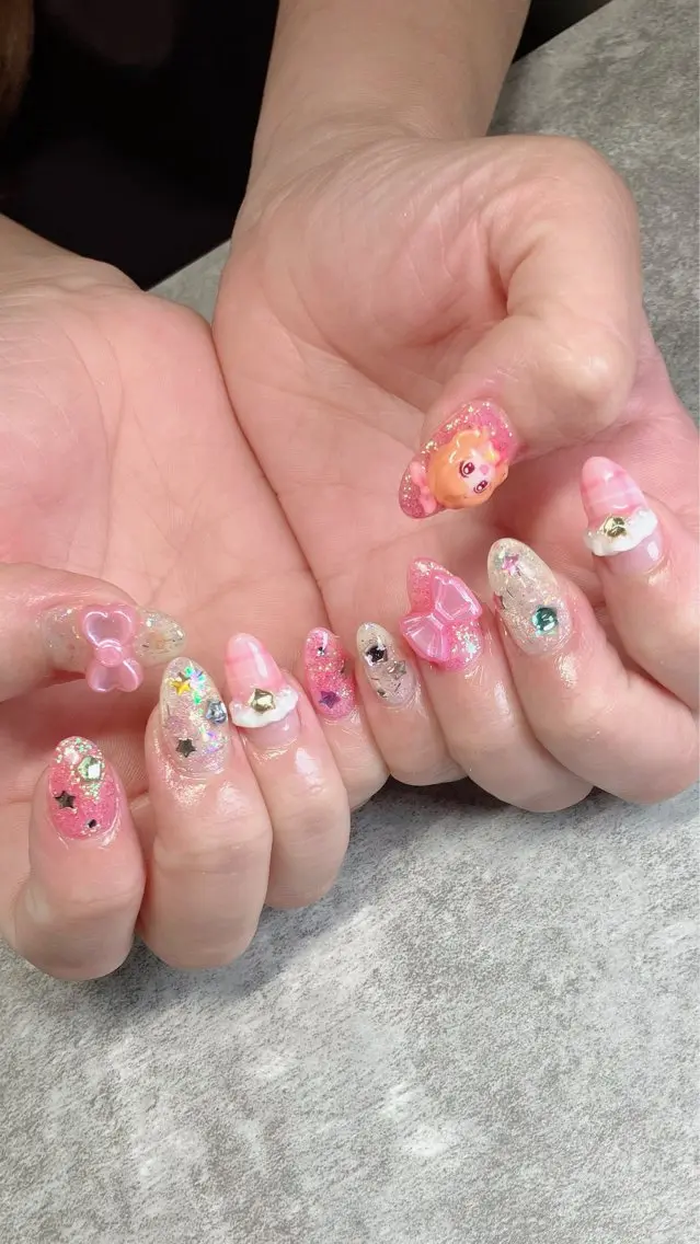 ネイル ハンドネイル ハンドケア shino🌟 痛ネイルのネイルデザイン