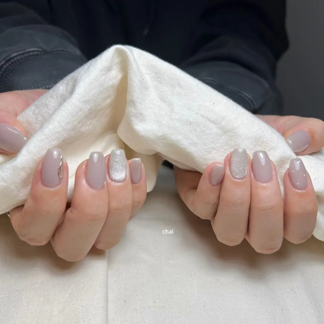 ネイル マグネットネイル ハンドネイル chai nail _ai📍鶴橋/桃谷のネイルデザイン
