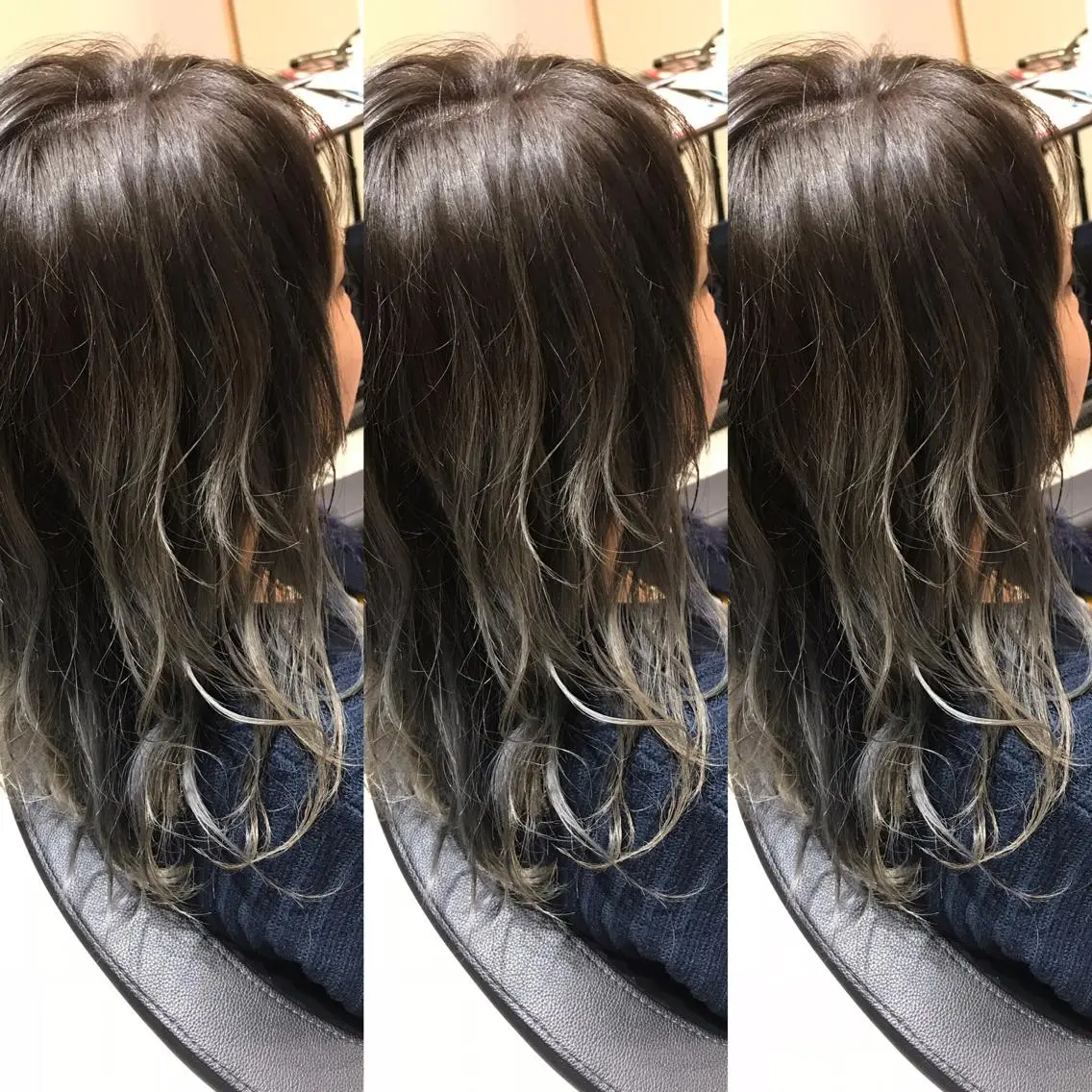 セミロング カラー グラデーションカラー ヘアカラー 大久保 隆蔵のヘアスタイル