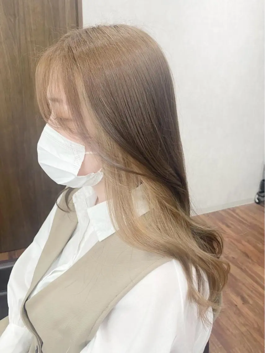ロング カラー カット ヘアカラー ＳＨＩ ＺＵのヘアスタイル