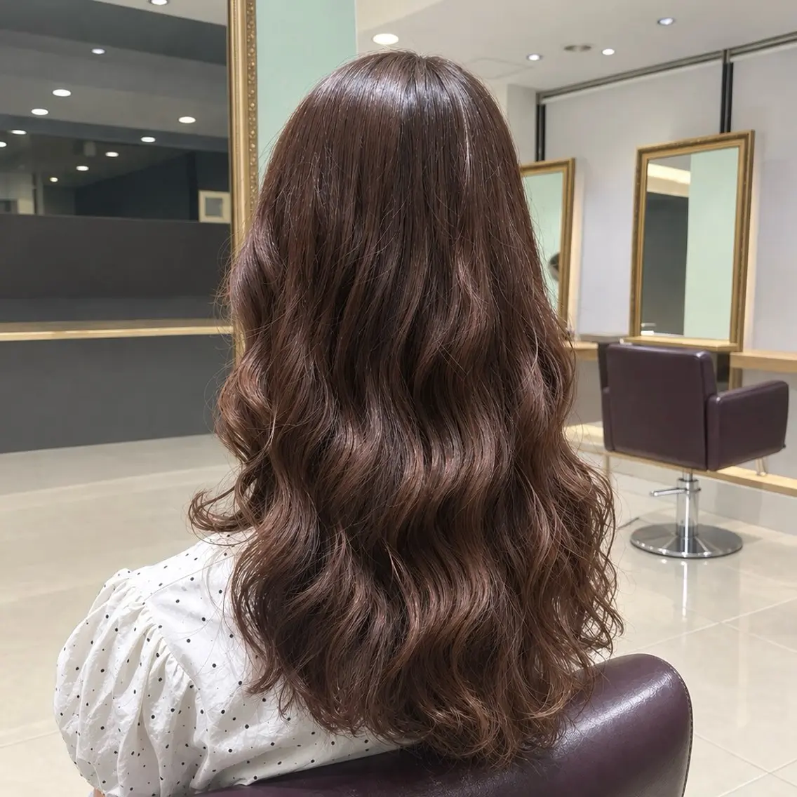ロング パーマ パーマ 韓国風/コテ巻き風 パーマ🌿るいのヘアスタイル
