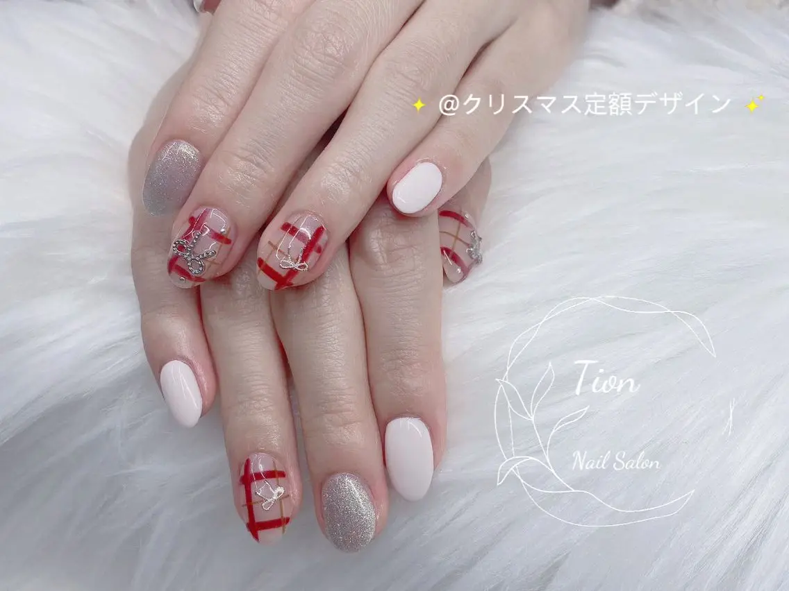 ネイル チークネイル 長さ出し フットネイル フレンチネイル ジェルネイル Nailsalon Tion 川崎店のネイルデザイン