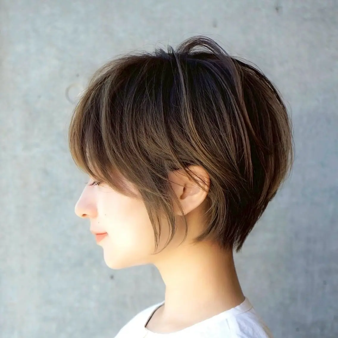 ショート くびれヘア ショートヘア 小顔カット 顔周りだけで垢抜ける /レイヤー/小池 祐のヘアスタイル