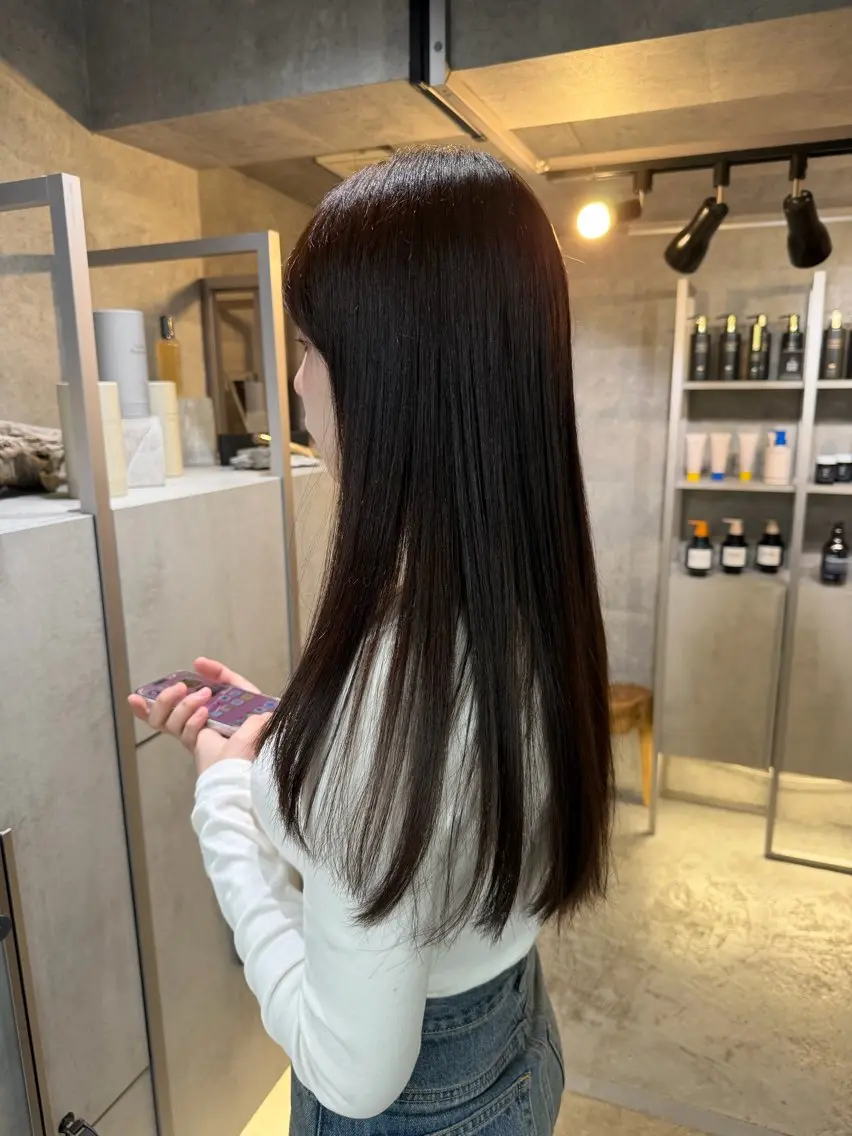ロング カラー カット ヘアカラー トリートメント You/透明感カラー レイヤーカット/ボブのヘアスタイル