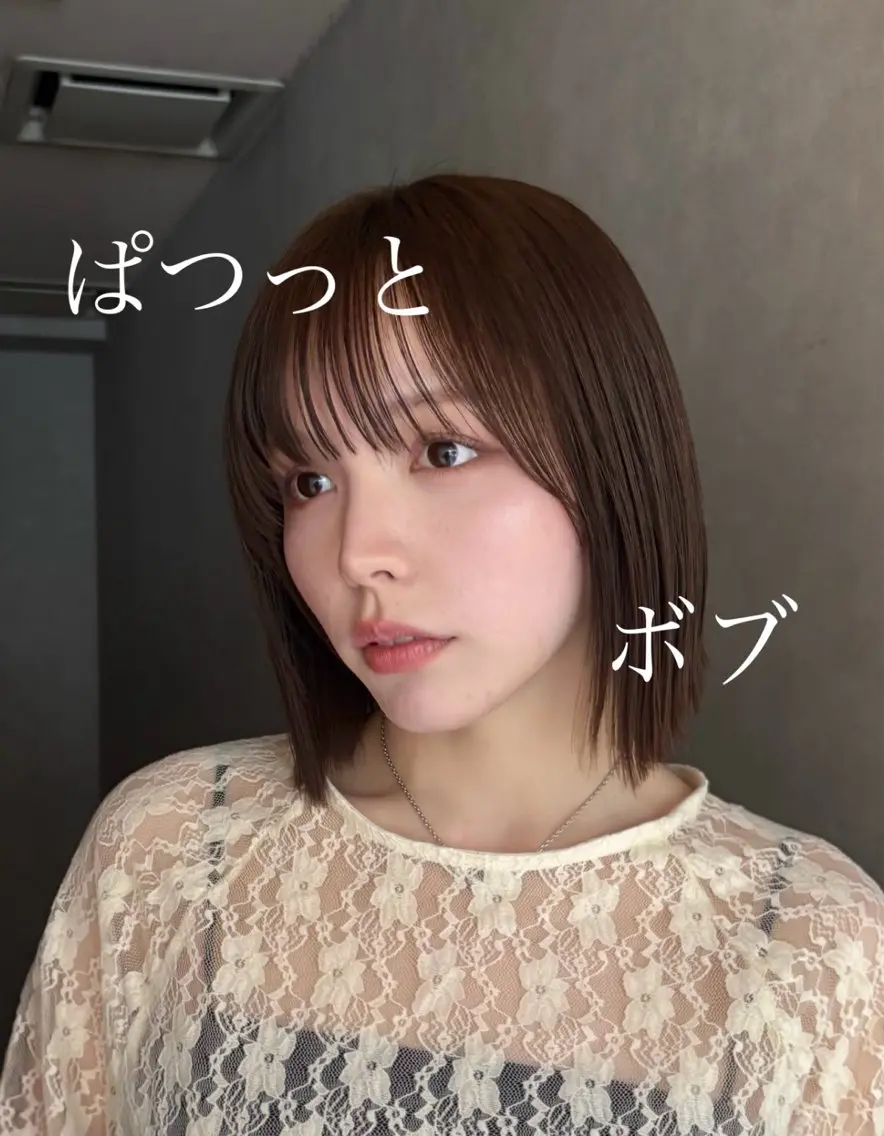 ミディアム ボブ 似合わせno.1💎 韓国ヘア特化まなかのヘアスタイル