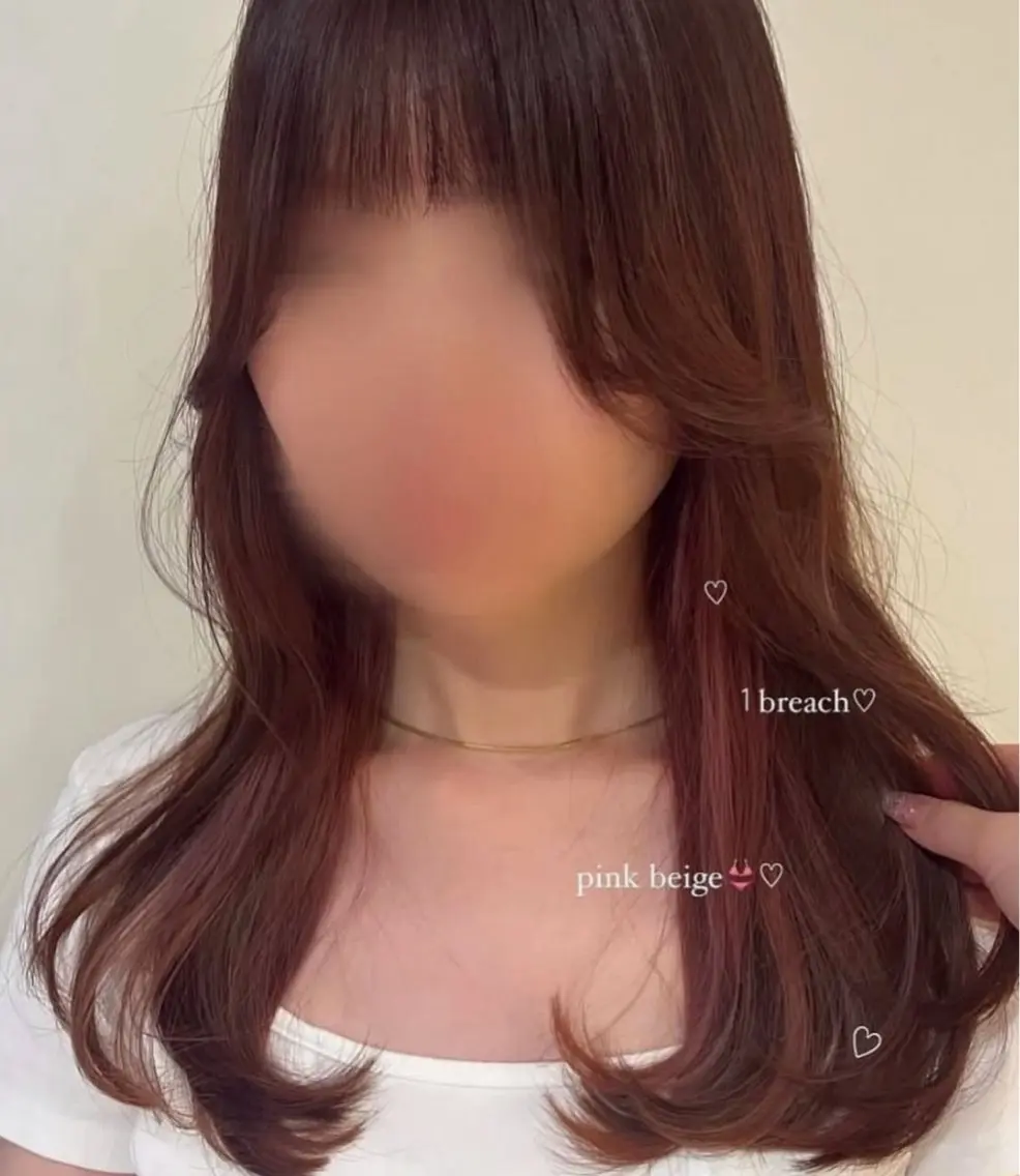 ミディアム ヘアカラー ai🎀中目黒美容室 /暖色×ガーリーのヘアスタイル
