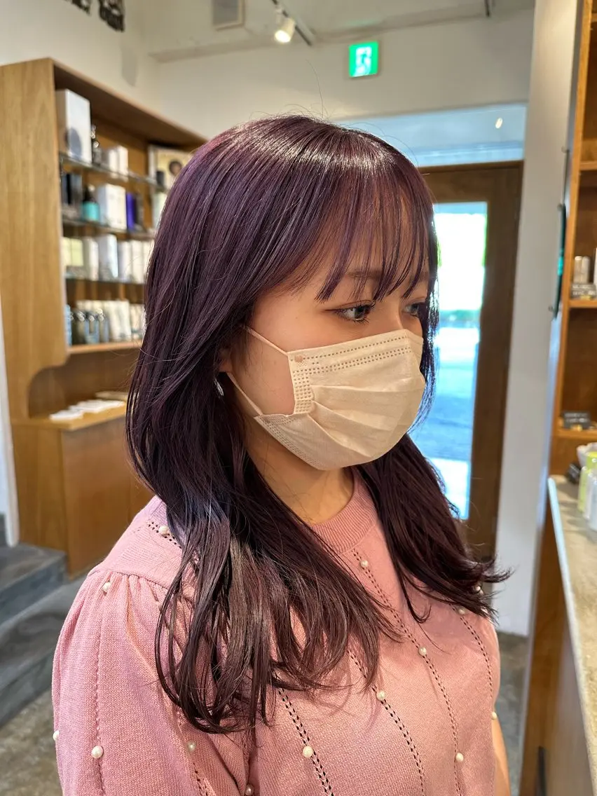 ロング ヘアカラー トリートメント 田口 樹理のヘアスタイル