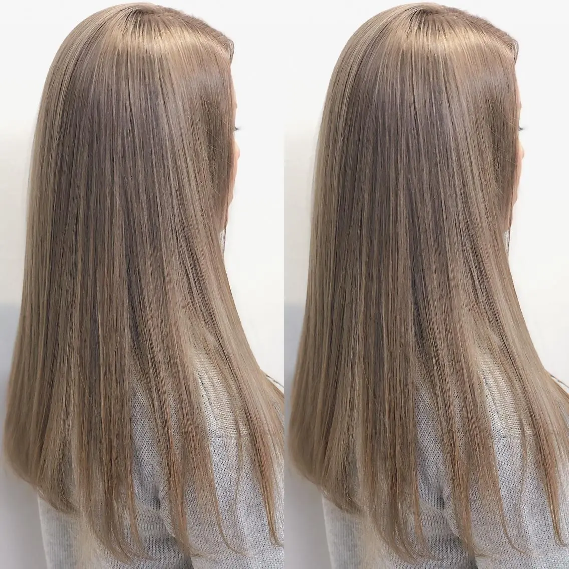セミロング カラー ブリーチ ケアブリーチ BREK 袋井店のヘアスタイル
